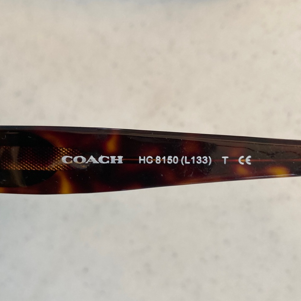 Coach Women's Dark Tortoise Sunglasses Prescription Bifocal & Case - Picture 3 of 10